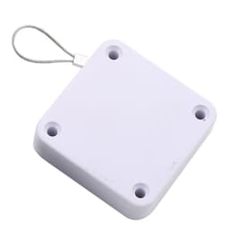 image-Automatic Pull Rope Door Closer for Sliding Bedroom Doors White