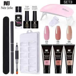 image-NeeJolie Nail Extension Gel Set 15-Piece Crystal Phototherapy Glue