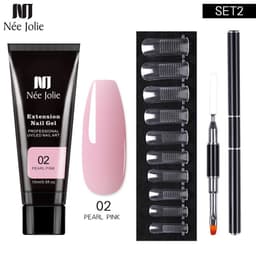 image-NeeJolie Nail Extension Gel Set 15-Piece Crystal Phototherapy Glue