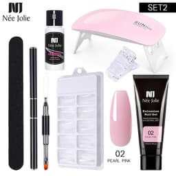 image-NeeJolie Nail Extension Gel Set 15-Piece Crystal Phototherapy Glue
