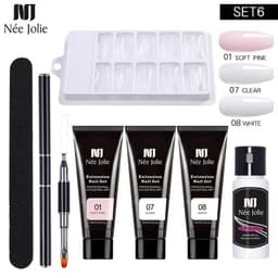 image-NeeJolie Nail Extension Gel Set 15-Piece Crystal Phototherapy Glue