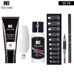 image-NeeJolie Nail Extension Gel Set 15-Piece Crystal Phototherapy Glue