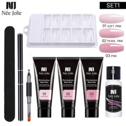 image-NeeJolie Nail Extension Gel Set 15-Piece Crystal Phototherapy Glue