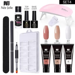 image-NeeJolie Nail Extension Gel Set 15-Piece Crystal Phototherapy Glue