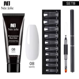 image-NeeJolie Nail Extension Gel Set 15-Piece Crystal Phototherapy Glue