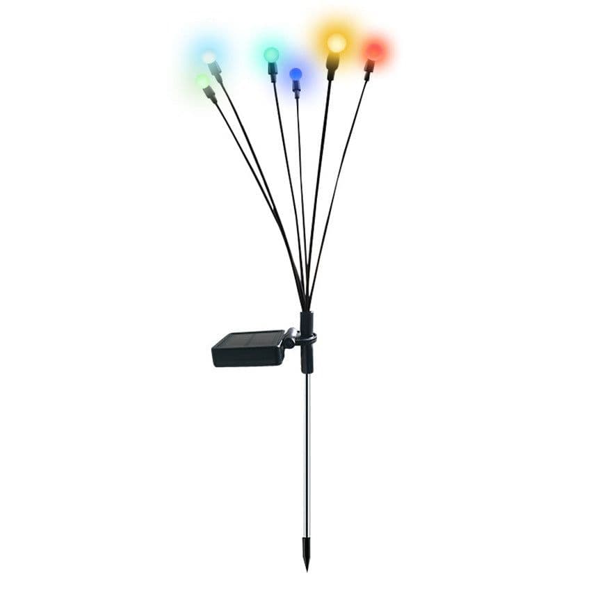 image-KOMILT Solar LED Garden Light 4-Pack Decorative Stake Lights