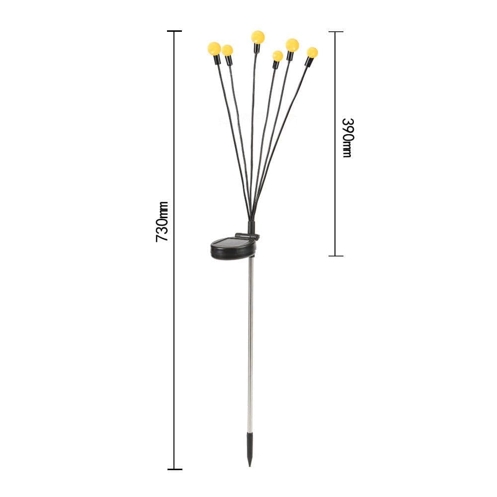 image-KOMILT Solar LED Garden Light 4-Pack Decorative Stake Lights