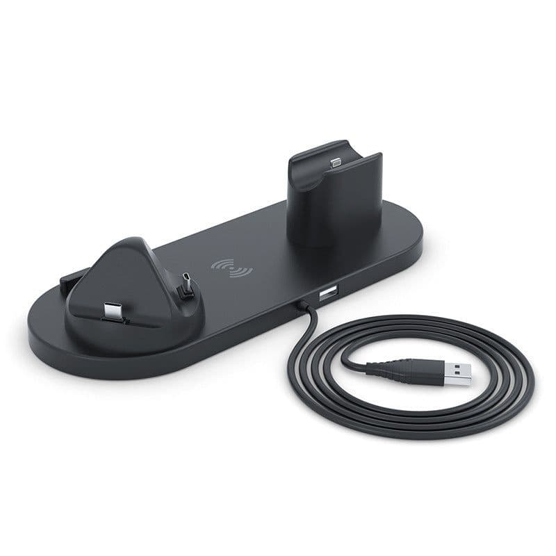 image-6-in-1 Wireless Charger 10W Multi-Device Charging Station