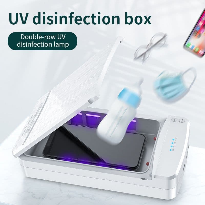 image-UV Sterilizer Box with Wireless Charging for Phone & Jewelry