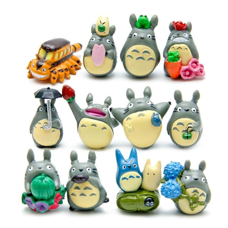 image-12 Piece PVC Cat Figurine Set for Succulent Garden Decoration