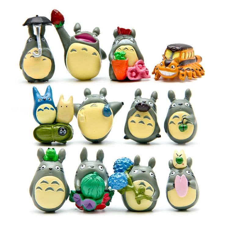image-12 Piece PVC Cat Figurine Set for Succulent Garden Decoration