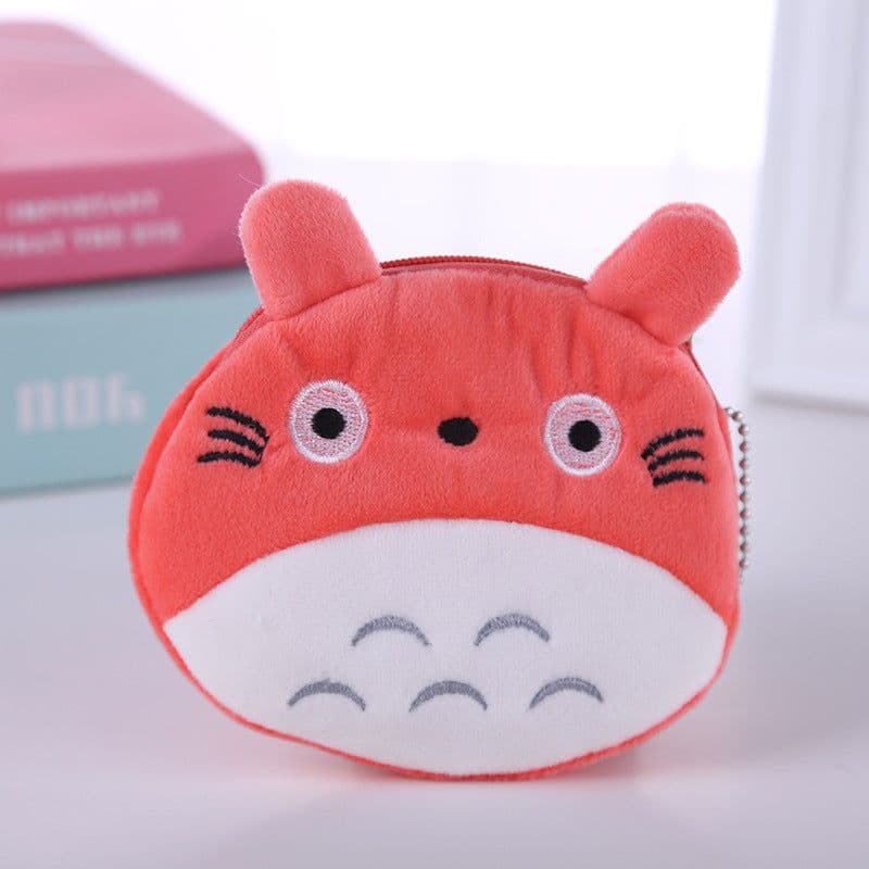 image-Geometric Pattern Plush Coin Purse Zipper Pouch for Women
