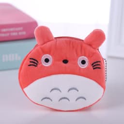 image-Geometric Pattern Plush Coin Purse Zipper Pouch for Women