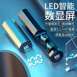 image-TWS Bluetooth 5.0 Wireless Earbuds Stereo In-Ear Headphones
