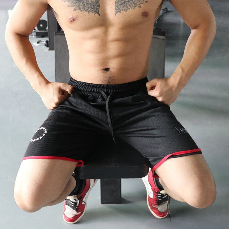 image-Men's Sports Shorts Loose Fit Running Fitness Shorts