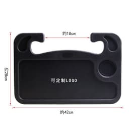 image-Car Steering Wheel Desk with Beverage Holder - Multifunctional Laptop Tray