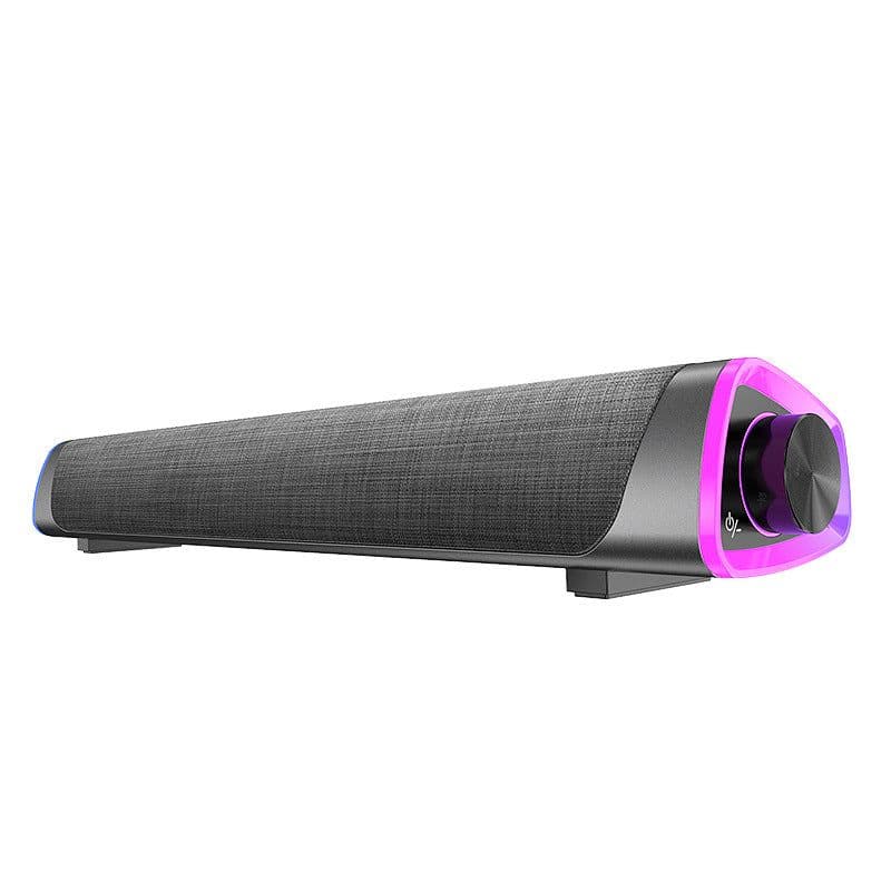image-Bluetooth Soundbar Desktop Speaker Dual 6W USB Powered Fabric
