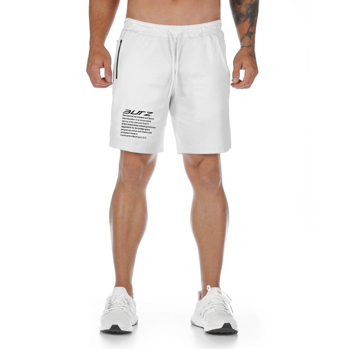 image-Men's Quick-Dry Polyester Sports Shorts - Slim Fit Athletic Wear