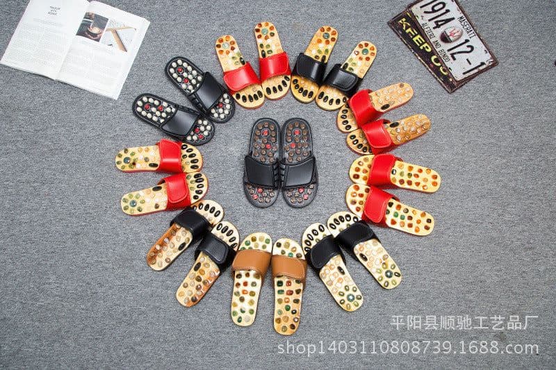 image-Sunco Magnetic Therapy Massage Slippers with Acupoint Stimulation