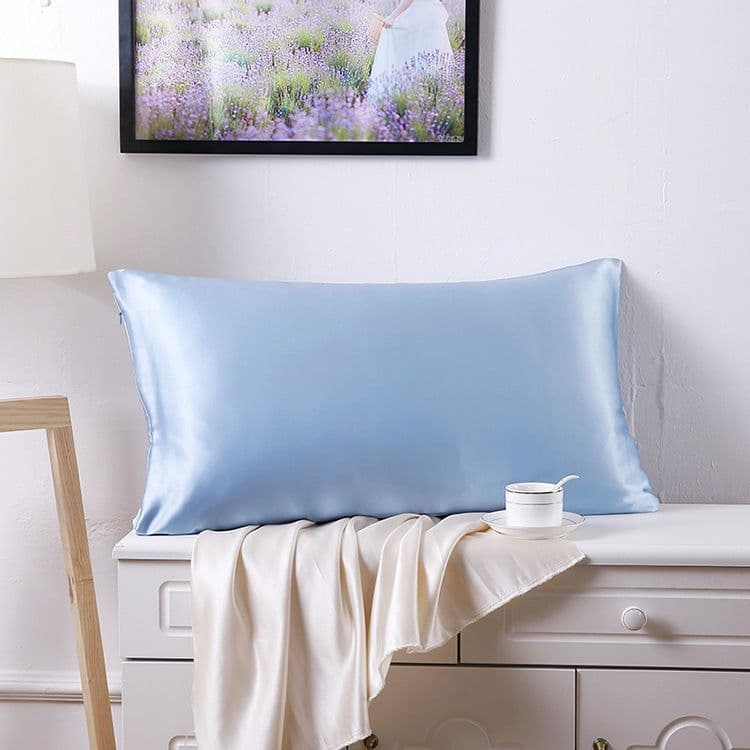 image-Silk Road 100% Mulberry Silk Pillowcase 19 Momme Double-Sided