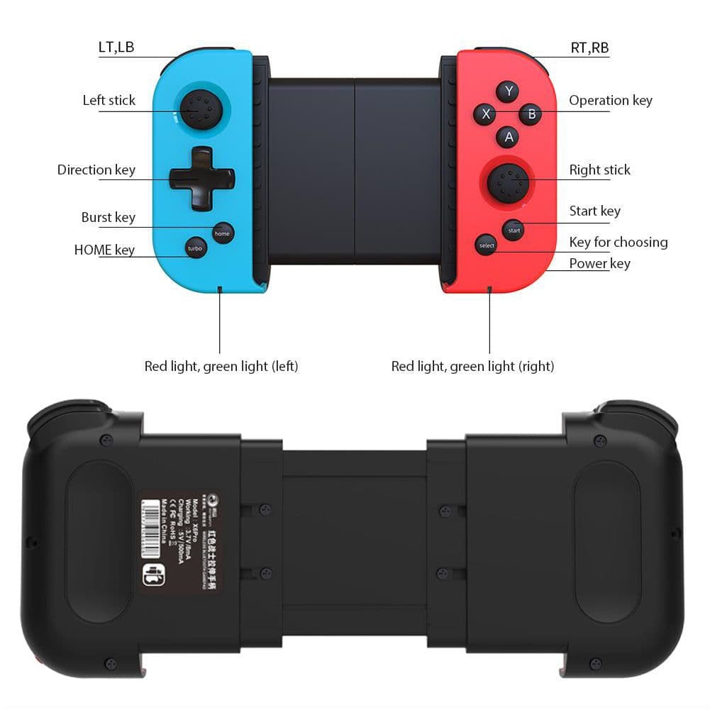 image-Mingpin X6 Pro Bluetooth Wireless Game Controller for Mobile Phones