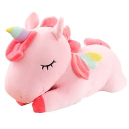 image-Unicorn Plush Toy Pillow - Pink Soft Stuffed Animal Doll