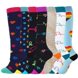 image-Compression Socks L/XL Nylon Sports Socks Men Women Long Tube