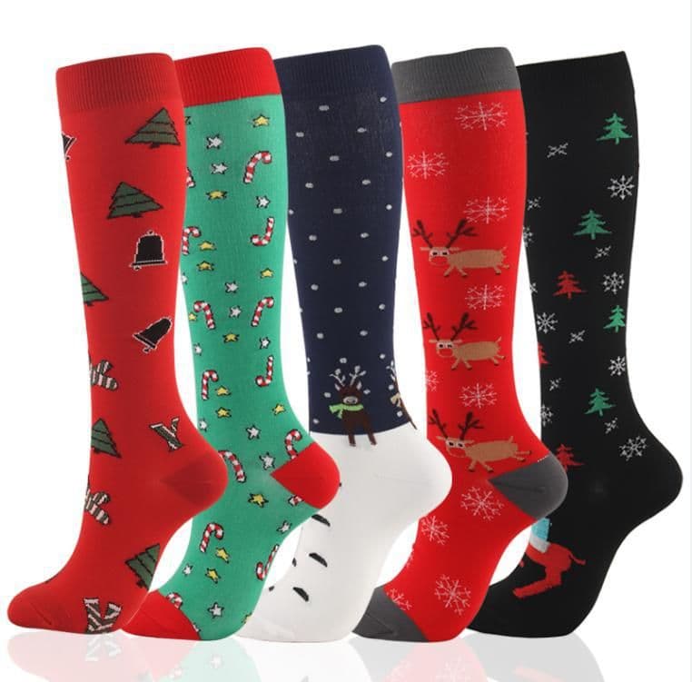 image-Compression Socks L/XL Nylon Sports Socks Men Women Long Tube