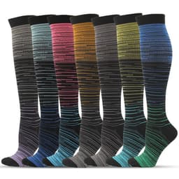 image-Compression Socks L/XL Nylon Sports Socks Men Women Long Tube