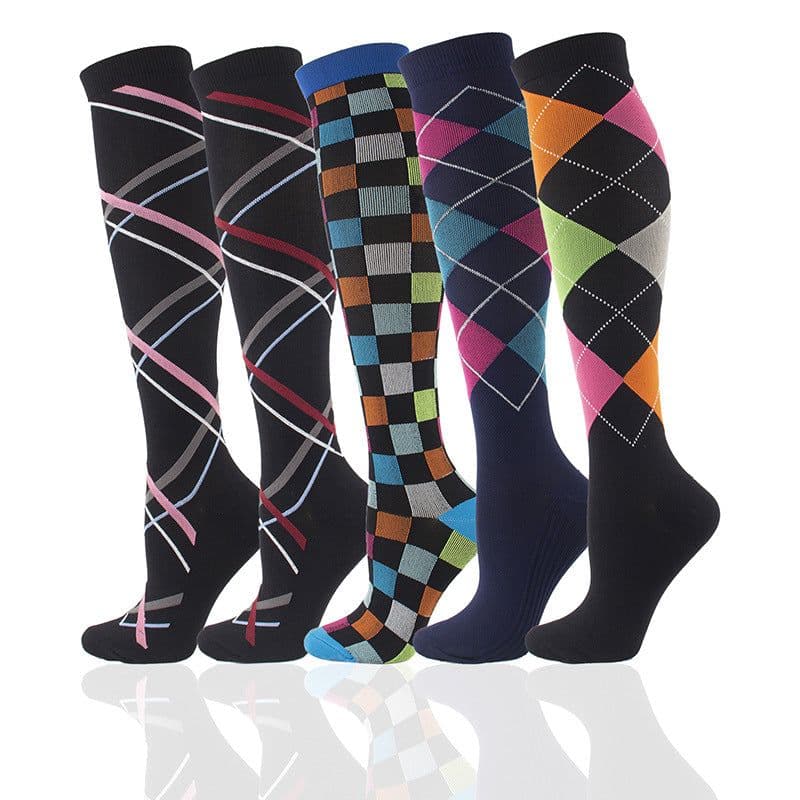 image-Compression Socks L/XL Nylon Sports Socks Men Women Long Tube