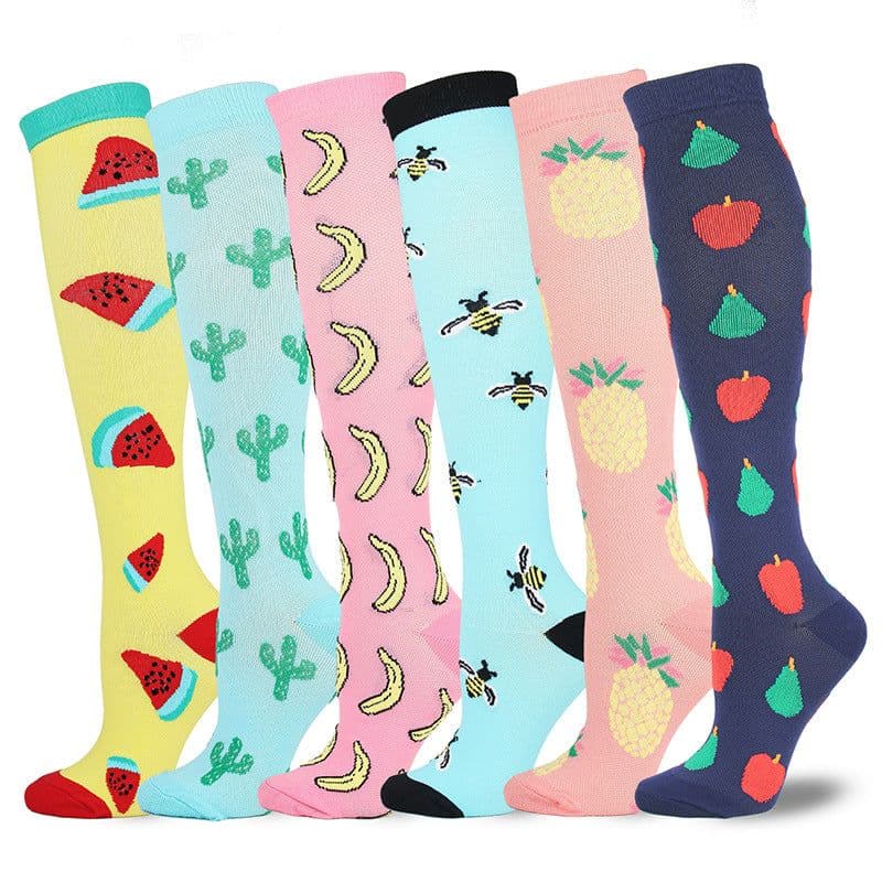 image-Compression Socks L/XL Nylon Sports Socks Men Women Long Tube