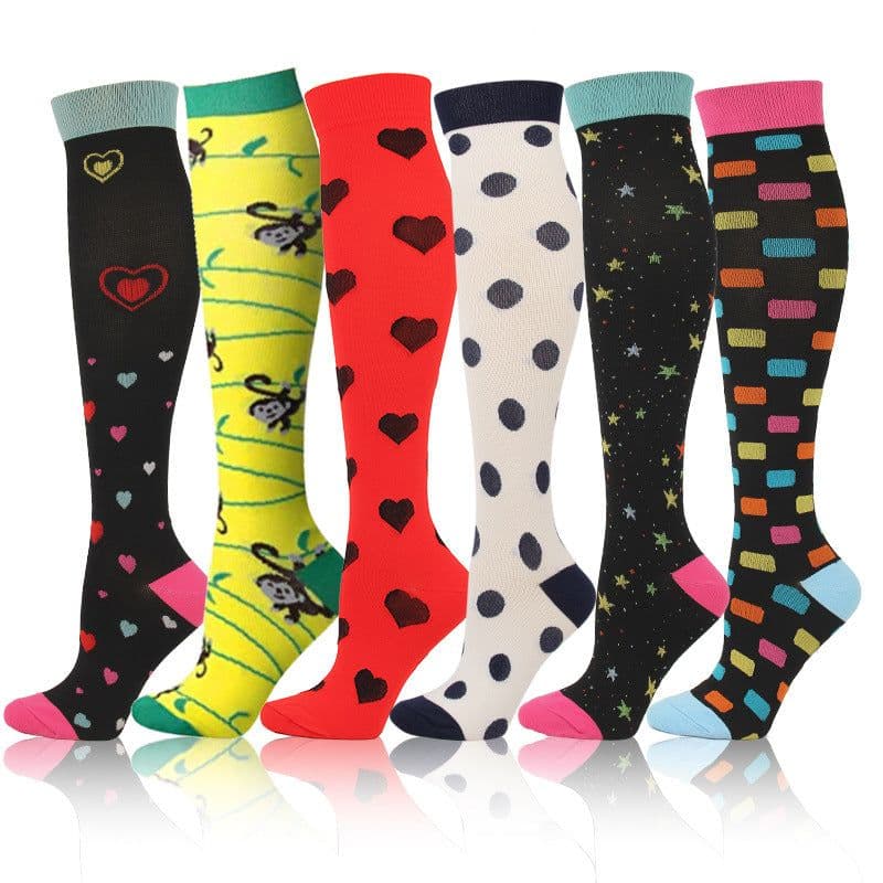 image-Compression Socks L/XL Nylon Sports Socks Men Women Long Tube