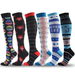 image-Compression Socks L/XL Nylon Sports Socks Men Women Long Tube