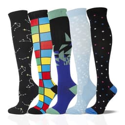image-Compression Socks L/XL Nylon Sports Socks Men Women Long Tube