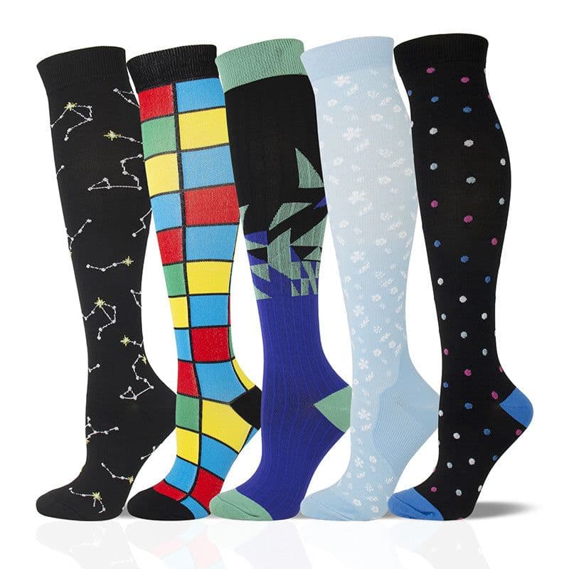 image-Compression Socks L/XL Nylon Sports Socks Men Women Long Tube