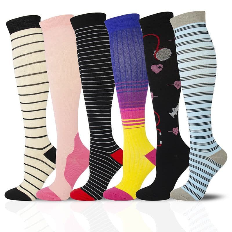 image-Compression Socks L/XL Nylon Sports Socks Men Women Long Tube