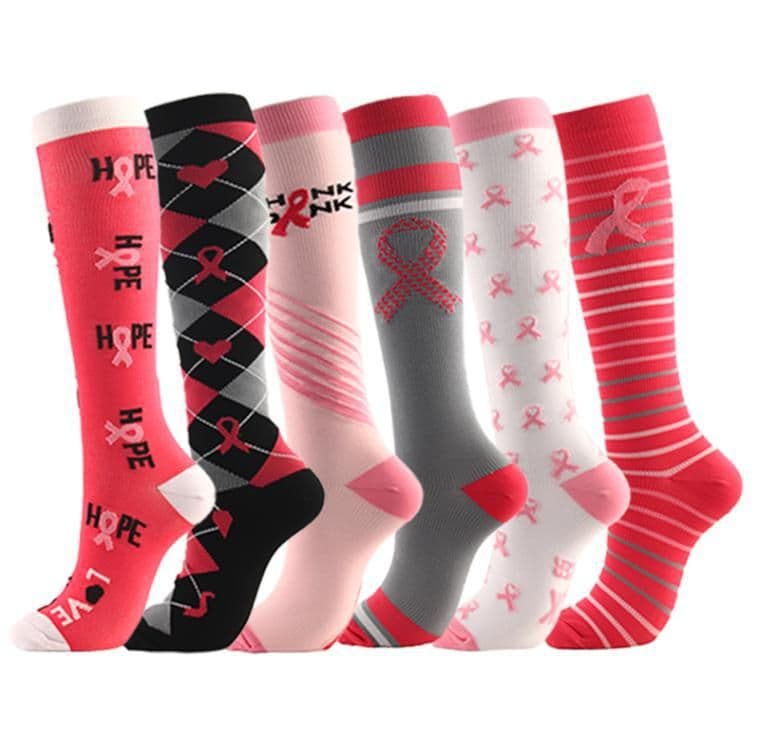 image-Compression Socks L/XL Nylon Sports Socks Men Women Long Tube