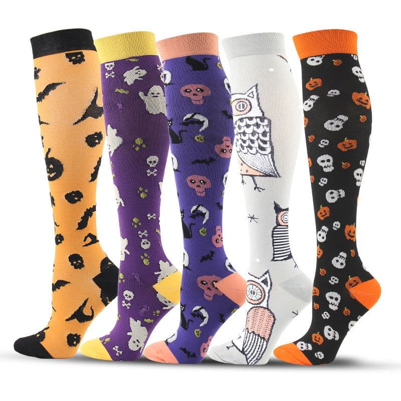 image-Compression Socks L/XL Nylon Sports Socks Men Women Long Tube
