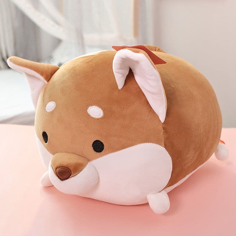 image-Plush Cartoon Animal Dumpling Pillow 45cm Round Cushion Toy