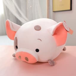 image-Plush Cartoon Animal Dumpling Pillow 45cm Round Cushion Toy