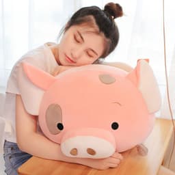 image-Plush Cartoon Animal Dumpling Pillow 45cm Round Cushion Toy