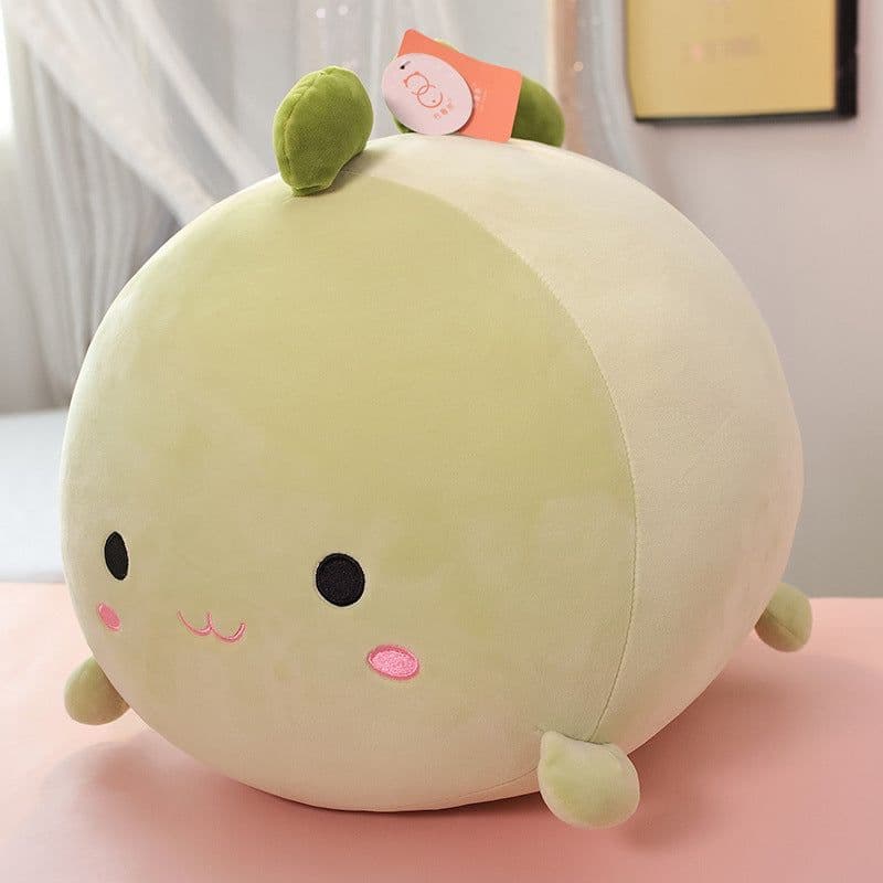 image-Plush Cartoon Animal Dumpling Pillow 45cm Round Cushion Toy