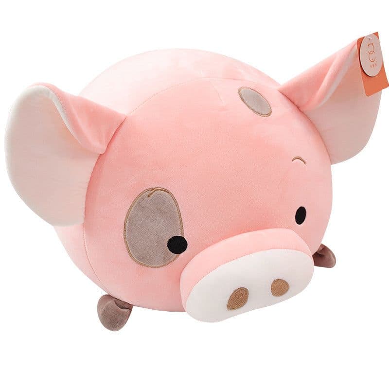 image-Plush Cartoon Animal Dumpling Pillow 45cm Round Cushion Toy