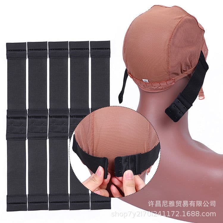 image-Adjustable Elastic Band for Wig Headgear 2.5CM 3.5CM Wig Cap Mesh