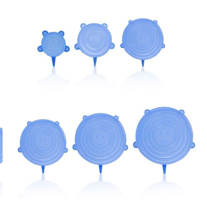 image-Silicone Fresh-Keeping Lid Cover 6-Piece Set Food Grade