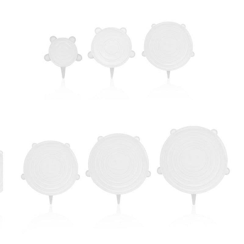 image-Silicone Fresh-Keeping Lid Cover 6-Piece Set Food Grade