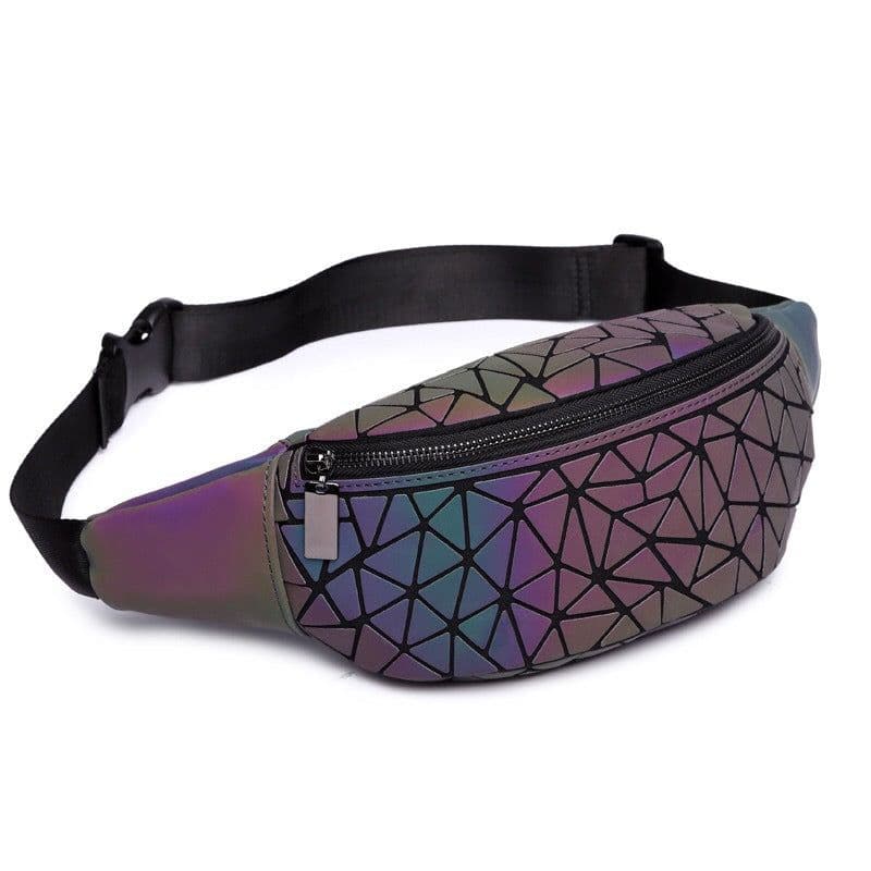 image-Brooke Geometric Reflective Waist Bag Unisex Sports Outdoor Pack