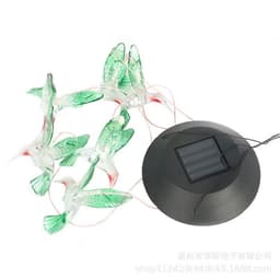 image-Solar Hummingbird Wind Chime Garden Light Outdoor Waterproof LED