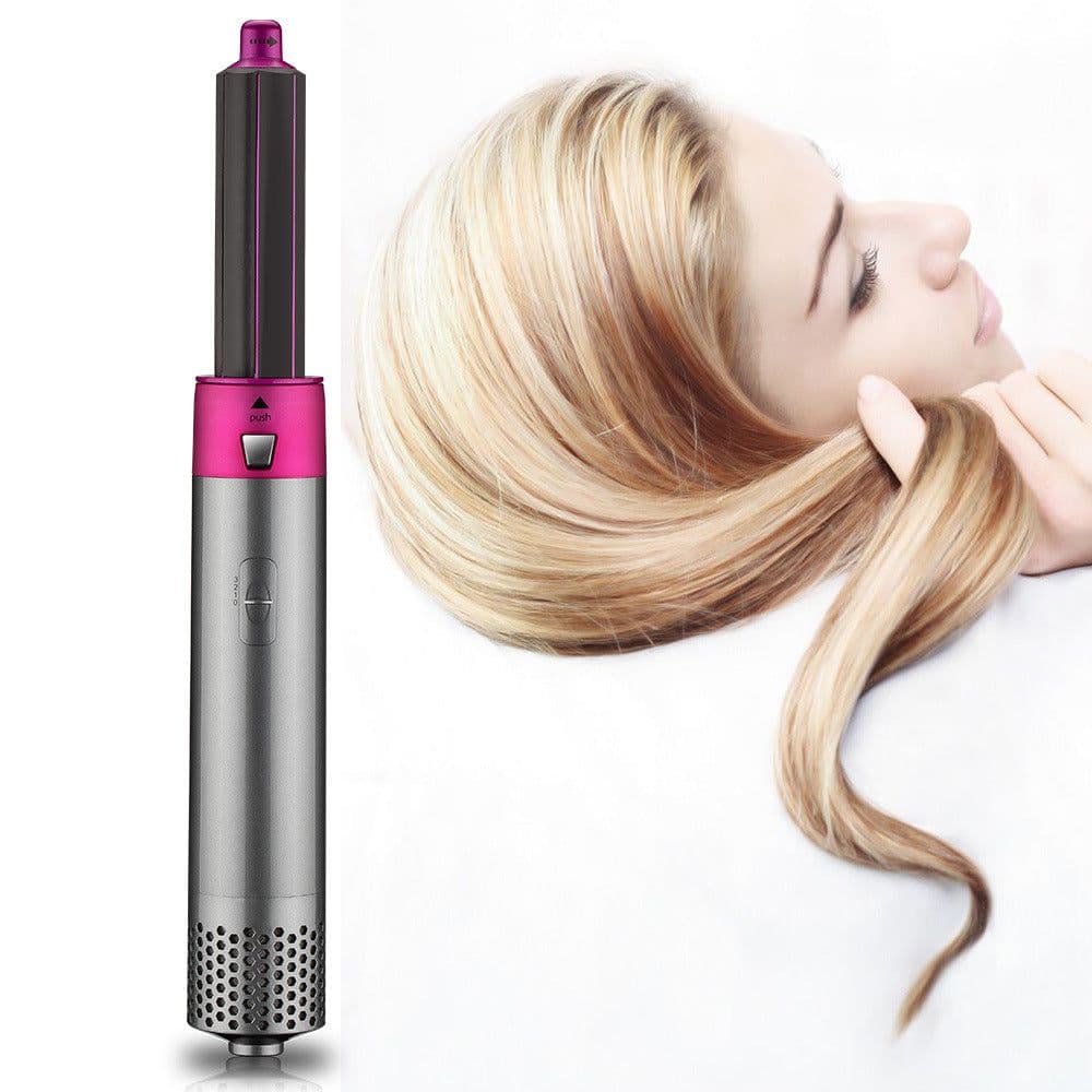 image-Multifunctional Hot Air Brush Hair Dryer Straightener Comb 1000W