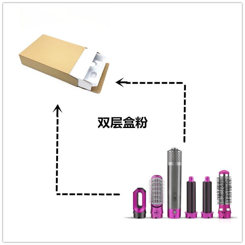 image-Multifunctional Hot Air Brush Hair Dryer Straightener Comb 1000W